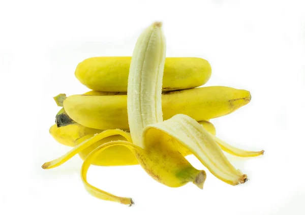 Mooie geschilde rijpe banaan — Stockfoto