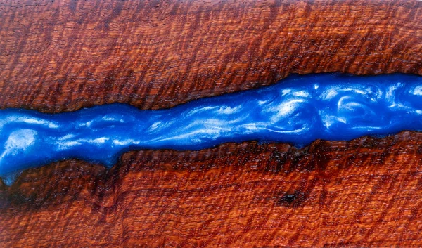 Fundición de madera de resina tiene raya de tigre — Foto de Stock