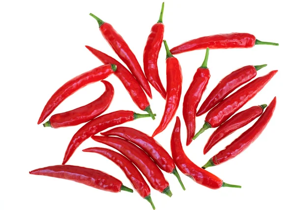 Närbild röd varm chili sporre peppar — Stockfoto