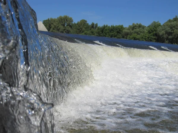 Krásný Potok Vodopád Propad Kaskády Jaro — Stock fotografie