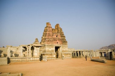 Antik tapınak Hampi, Hindistan'da karmaşık.