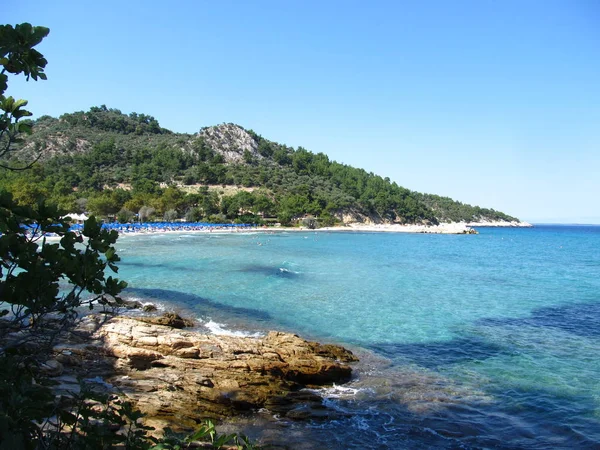 Una Las Mejores Playas Europa Marcada Por Bandera Azul —  Fotos de Stock
