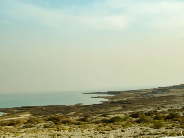 Pustynia Krajobraz Pobliżu Morza Martwego Świcie Izrael — Zdjęcie stockowe