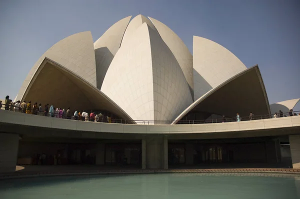 Templo Del Loto Nueva Delhi India — Foto de Stock