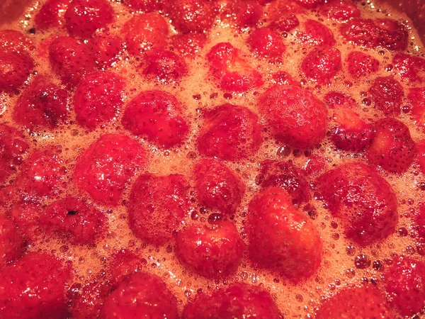 Textura: mermelada de fresa, fondo tema de alimentos — Foto de Stock