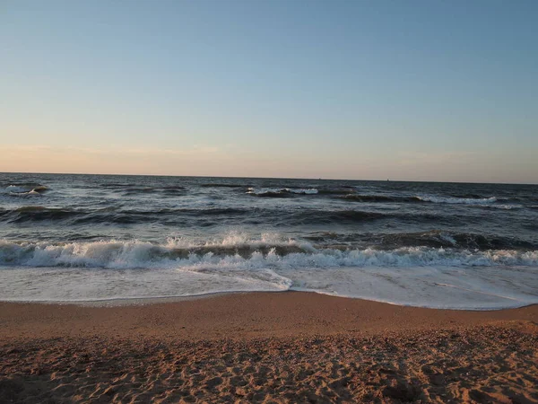 Schöner Sonnenuntergang Über Dem Ozean Sonnenaufgang Meer — Stockfoto