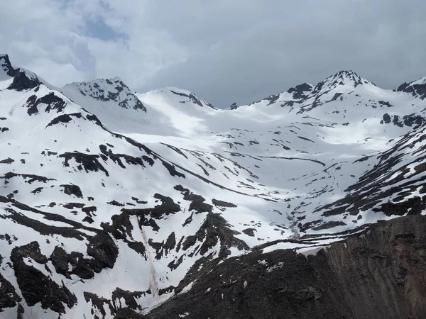 Hermosa Vista Las Montañas Zona Elbrus Panorama Con Vistas Cima — Foto de Stock
