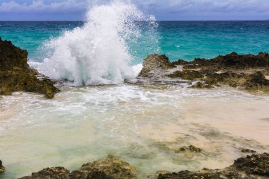 La Douche beach on the road to La Pointe Des Chateaux, Grande-Terre, Guadeloupe