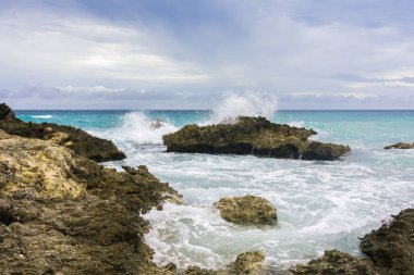 La Douche beach on the road to La Pointe Des Chateaux, Grande-Terre, Guadeloupe