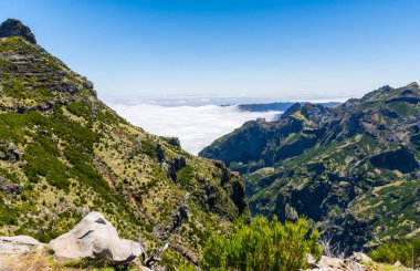 Madeira'nın en yüksek dağında trekking, Pico Ruivo, Portekiz