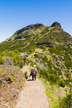 Madeira'nın en yüksek dağında trekking, Pico Ruivo, Portekiz