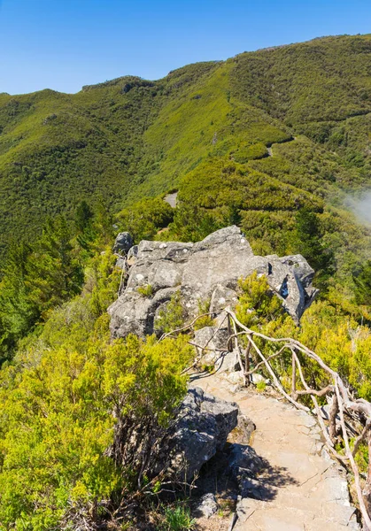 Trekking Najwyższym Górskim Maderze Pico Ruivo Portugalia — Zdjęcie stockowe