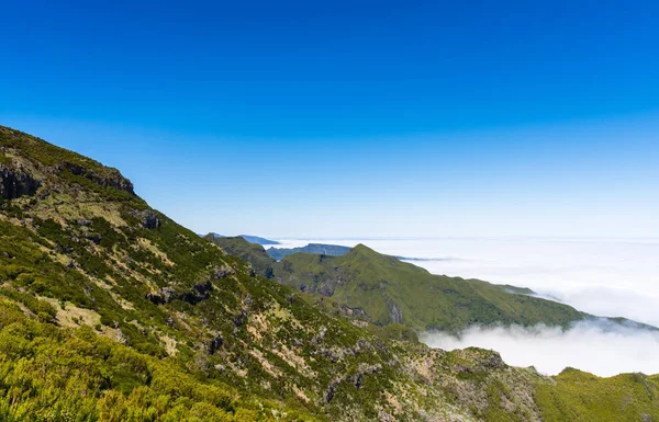 Trekking Highest Mountain Madeira Pico Ruivo Portugal — Stock Photo, Image