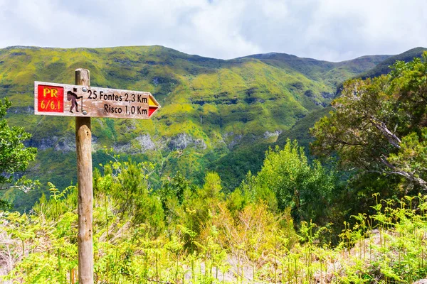 Levada Das Fontes Levada Risco Madeira Island Portugal — Stock Photo, Image