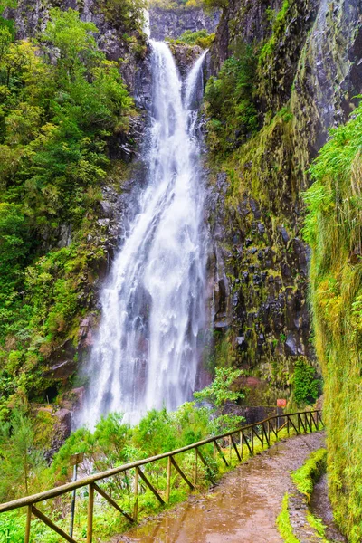 Levada Das Fontes Levada Risco Madeira Adası Portekiz — Stok fotoğraf