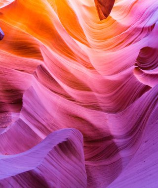 Arizona, ABD 'deki Navajo Bölgesi yakınlarındaki Antilop Kanyonu.