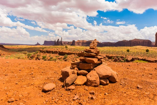 美国亚利桑那州与犹他州交界的名胜古迹谷 — 图库照片