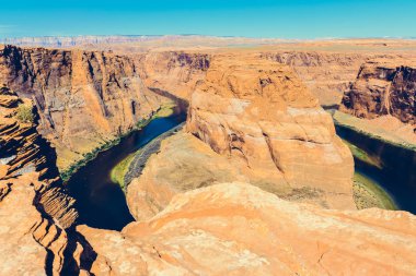 Colorado Nehri üzerindeki Horseshoe Bend Glen Canyon, Arizona, ABD