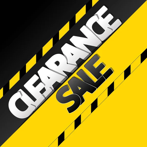 Clearance Venda Banner Folheto Modelo Design Cartaz — Vetor de Stock