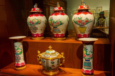 Abu Dabi, Birleşik Arap Emirlikleri, 23 Ocak 2020: Abu Dabi 'nin yeni bir simgesi olan Louvre Abu Dabi' de sergileniyor.