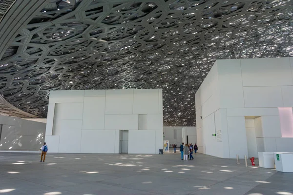 Abu Dhabi Émirats Arabes Unis Janvier 2020 Toit Louvre Abu — Photo