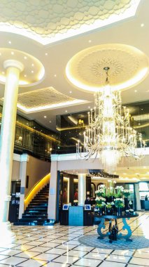 Palm Jumeirah, Dubai, Birleşik Arap Emirlikleri, 29 Ocak 2020: The Palm Hotel, Palm Jumeirah, Dubai, Birleşik Arap Emirlikleri