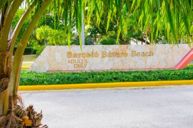 Bavaro Sahili, Punta Cana, Dominik Cumhuriyeti, 8 Kasım 2017: Barcelo Bavaro Sahili Tatil Köyü, Punta Cana, Dominik