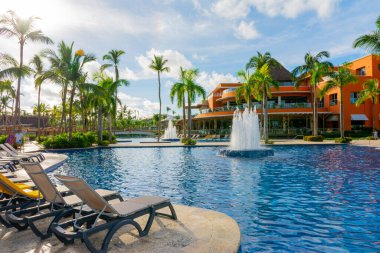 Bavaro Sahili, Punta Cana, Dominik Cumhuriyeti, 8 Kasım 2017: Barcelo Bavaro Sahili Tatil Köyü, Punta Cana, Dominik