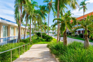 Bavaro Sahili, Punta Cana, Dominik Cumhuriyeti, 8 Kasım 2017: Barcelo Bavaro Sahili Tatil Köyü, Punta Cana, Dominik