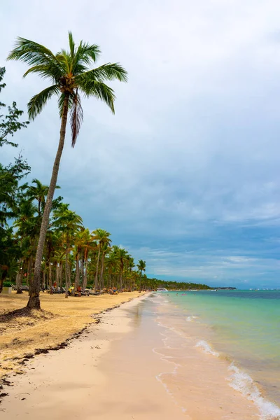 Karibischer Meerblick Strand Von Bavaro Punta Cana Dominikanische Republik — Stockfoto