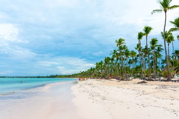 Karayip Deniz Manzarası Bavaro Plajı Punta Cana Dominik Cumhuriyeti — Stok fotoğraf