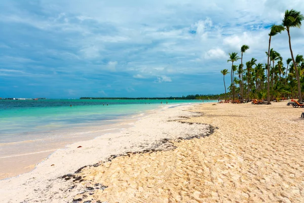 Karayip Deniz Manzarası Bavaro Plajı Punta Cana Dominik Cumhuriyeti — Stok fotoğraf