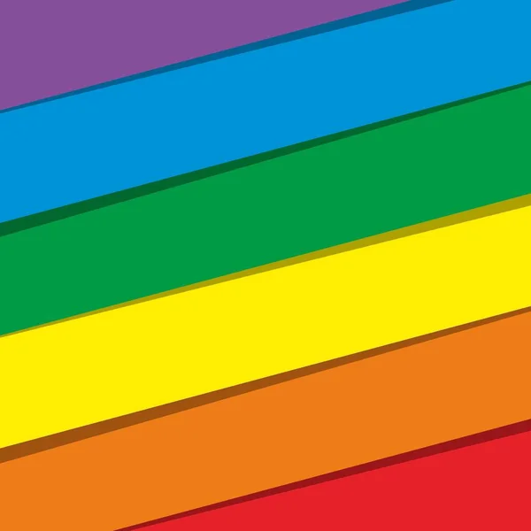 Lgbtq Conceptual Design Rainbow Colors Vector Illustration — Stock Vector