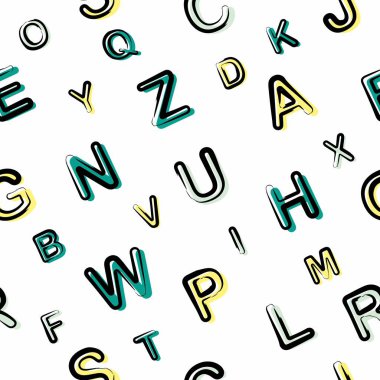 Renkli soyut geometrik arkaplan. Kusursuz desen. Vektör illüstrasyonu