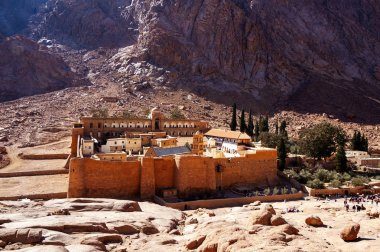 Sharm-El-Sheikh, Egypt - April 1, 2014: St. Catherine's Monastery clipart