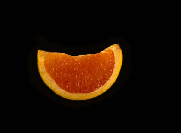 Grapefruit Isolated Black Background Clipping Path — Stock Photo, Image