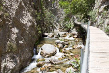 Alanya dağlarında kanyon ve şelaleler, Türkiye, Sapadere. Th güzel bir yolculuk