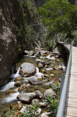 Alanya dağlarında kanyon ve şelaleler, Türkiye, Sapadere. Th güzel bir yolculuk