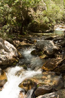 Alanya dağlarında kanyon ve şelaleler, Türkiye, Sapadere. Th güzel bir yolculuk