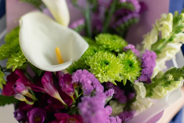 görüntü gri bir arka plan üzerinde onun elinde bir çiçek tutan bir kız