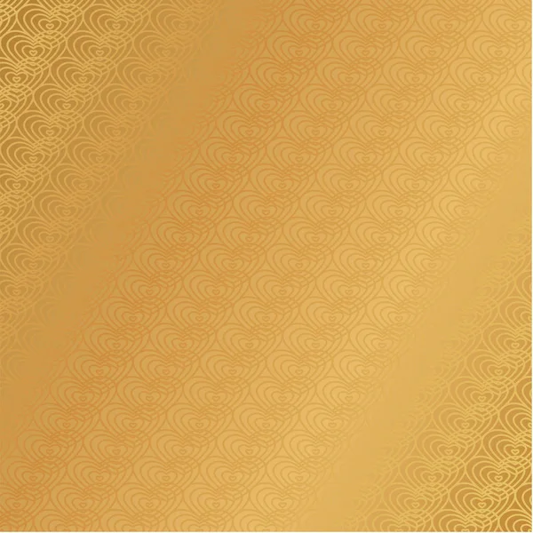 Lüks altın arka plan geçiş duvar kağıdı kalp desen vektör grafik illüstrasyon