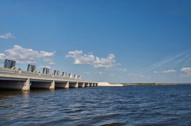 Finlandiya Körfezi 'nde geçit Barajı. Saint-Petersburg, Rusya Federasyonu