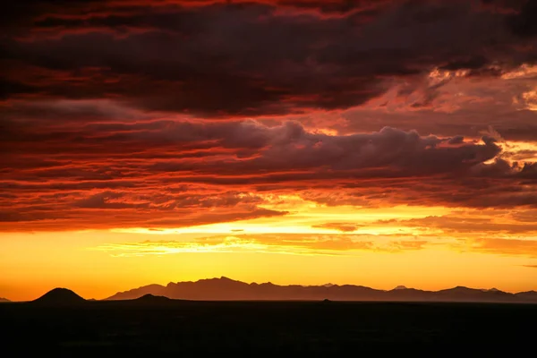 Sundowner Ketika Badai Besar Datang Erindi Private Game Reserve Namibia — Stok Foto