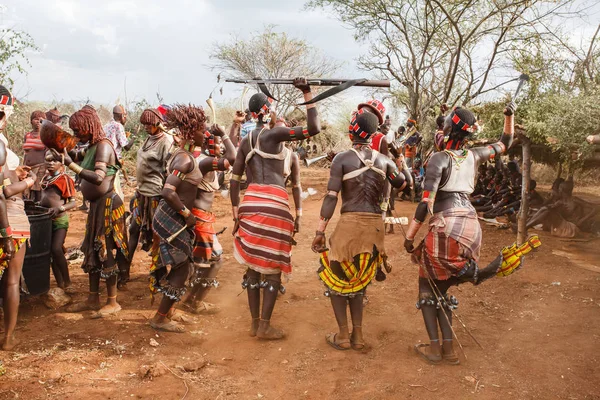 Turmi Omo River Valley Äthiopien Dezember 2010 Hamar Damen Ihrem — Stockfoto