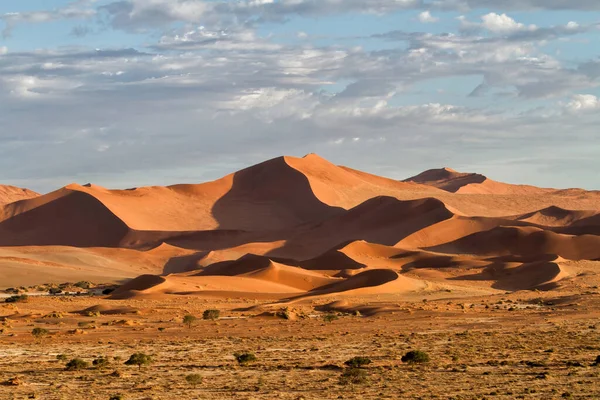 纳米比亚Namib Naukluft National Pak Sossusvlei地区的红色沙丘 — 图库照片