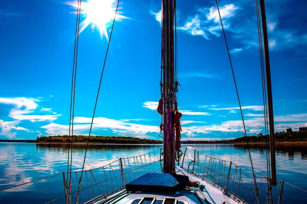 Background Desktop Phone Yacht Ocean — Stock Photo, Image