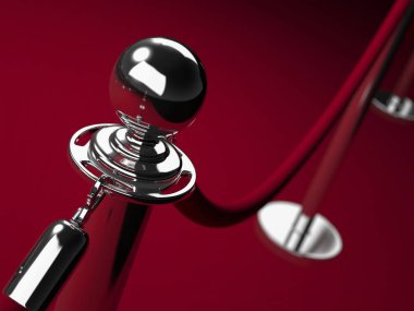 Kırmızı halı. Kırmızı ip.