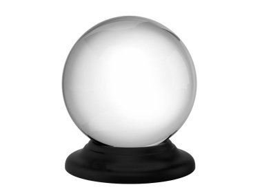 Magic crystal ball isolated