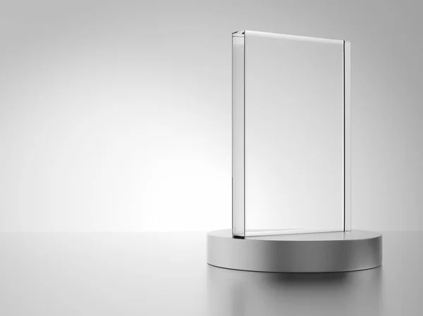 Glass Award Metal Base — ストック写真