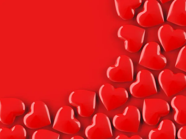 Corazón San Valentín Rojo Ilustración — Foto de Stock